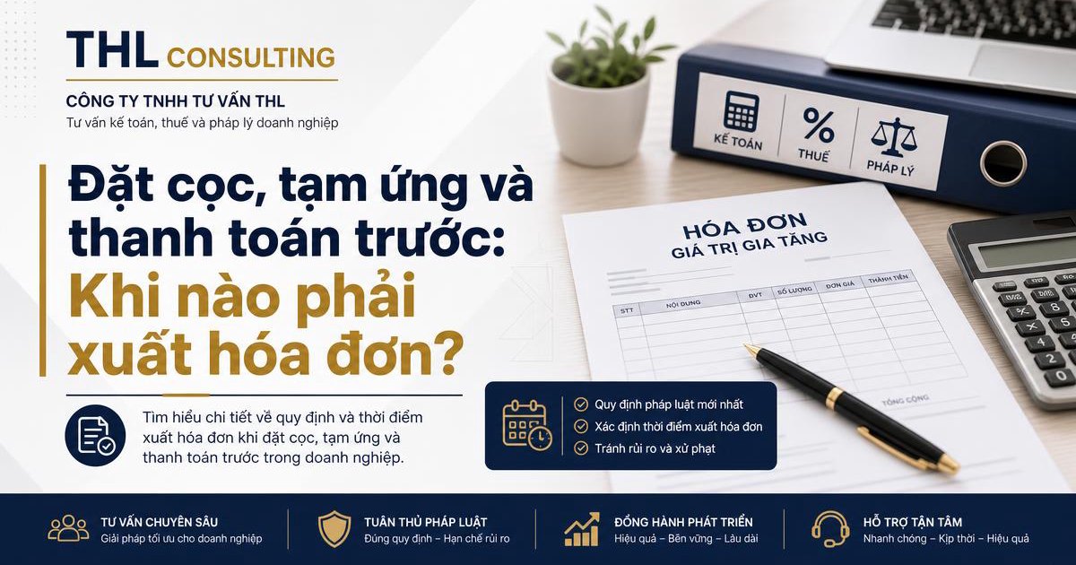 Đặt cọc, tạm ứng và thanh toán trước: Khi nào phải xuất hóa đơn?