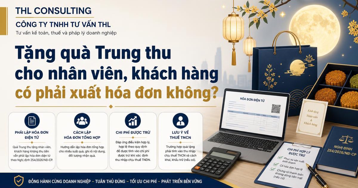 Tặng quà Trung thu cho nhân viên, khách hàng có phải xuất hóa đơn không?
