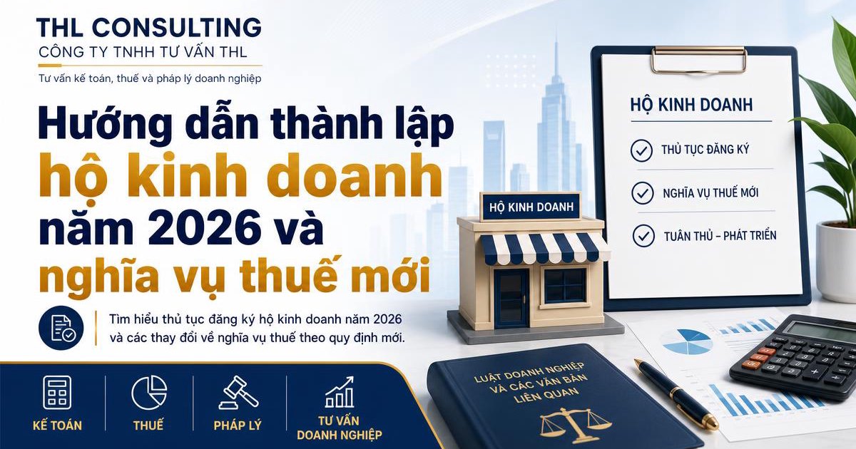 Hướng dẫn thành lập hộ kinh doanh năm 2026 và nghĩa vụ thuế mới