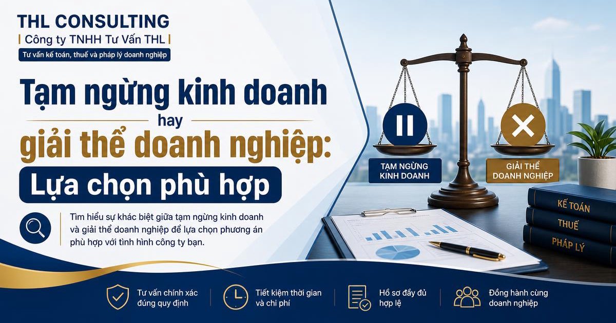 Tạm ngừng kinh doanh hay giải thể doanh nghiệp: Lựa chọn phù hợp