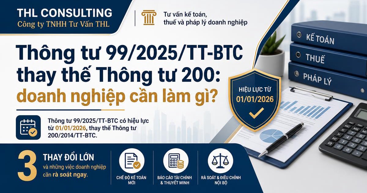 Thông tư 99/2025/TT-BTC thay thế Thông tư 200: doanh nghiệp cần làm gì?