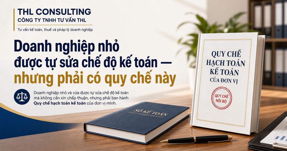 Doanh nghiệp nhỏ được tự sửa chế độ kế toán — nhưng phải có quy chế này